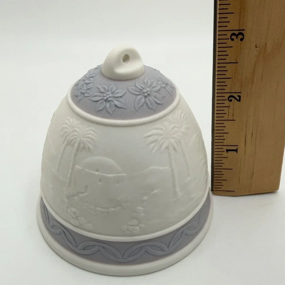 Vintage LLADRO 1993 Porcelain Bell Ornament Nativity‎ Holy Family Spain with Box